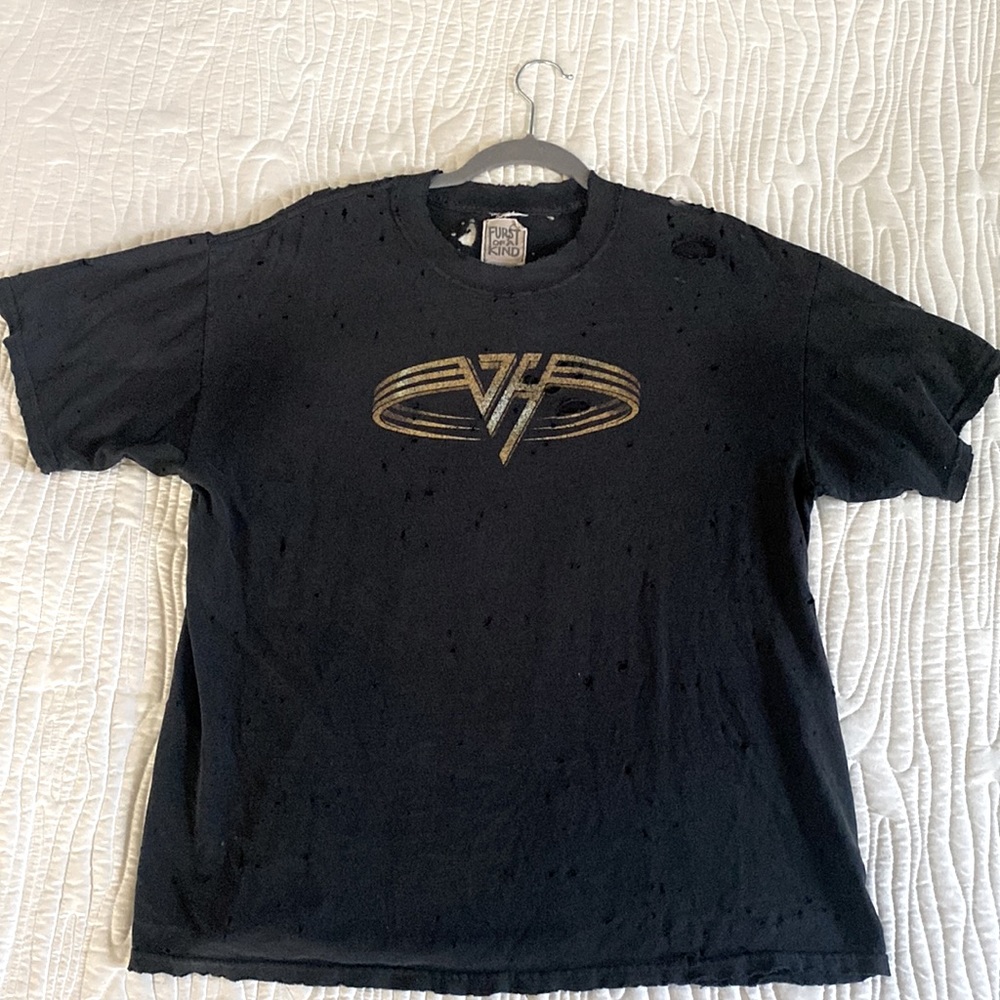 Large Furst of a Kind Vintage Van Halen Short Sleeve Shirt